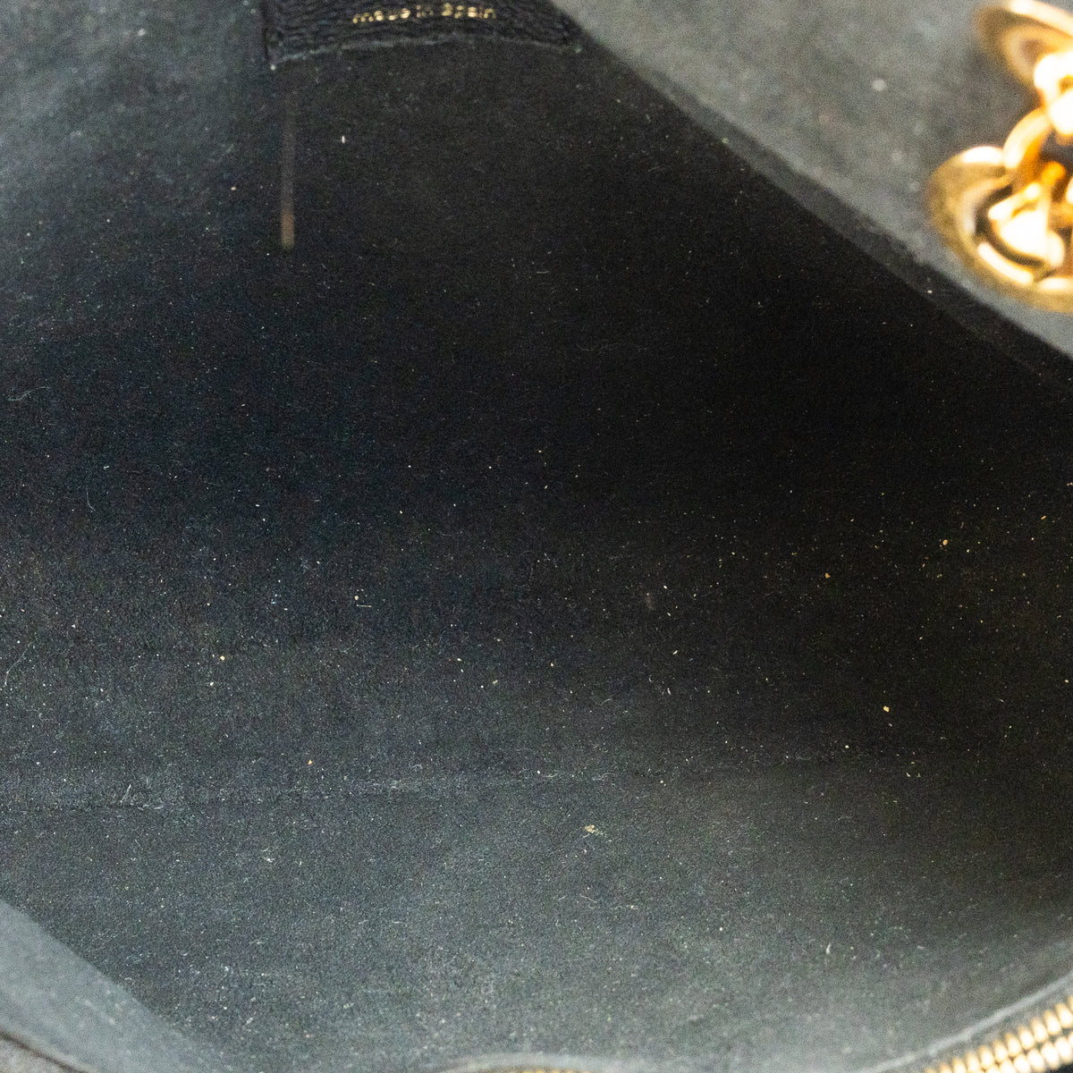 Louis Vuitton Victoire, Monogram and Black Leather — interior