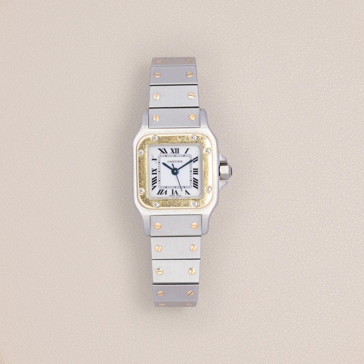 Cartier Santos Galbée Lady 1170902, Steel and 18K Yellow Gold