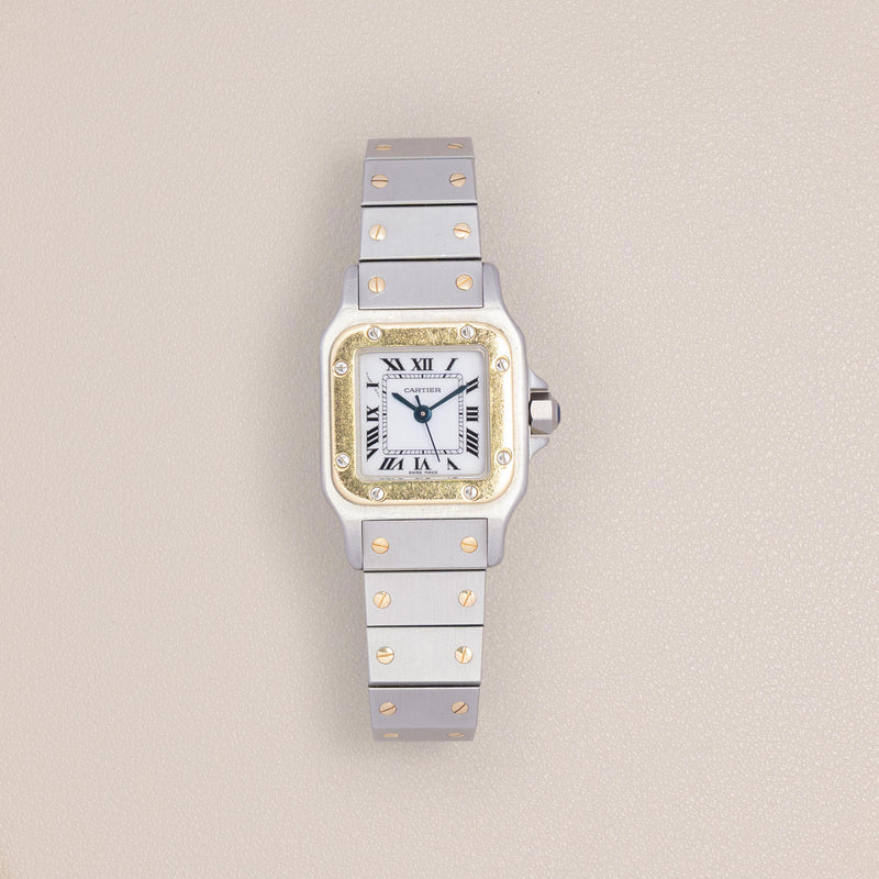 Cartier Santos Galbée Lady 1170902, Steel and 18K Yellow Gold