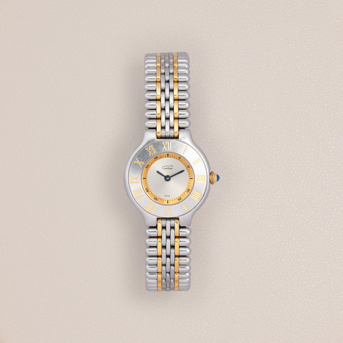 Must de Cartier 21 W10073F4, Steel and Gold-Plated